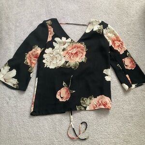 Dynamite Chic Floral Blouse